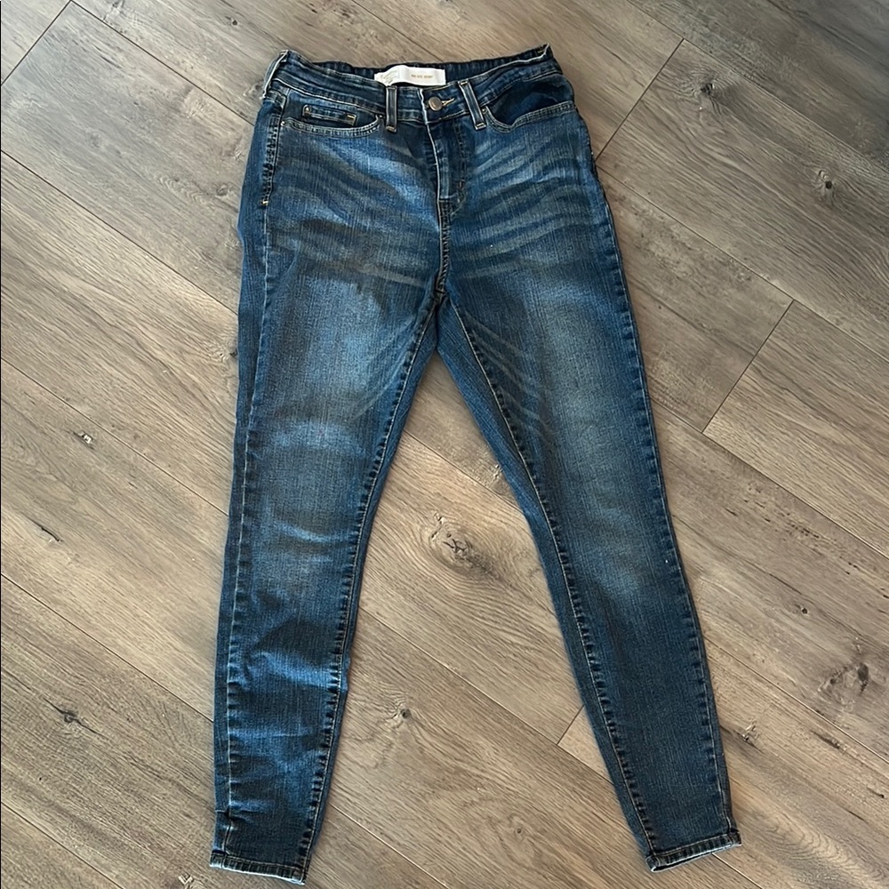 Levi Strauss - Mid Rise Blue Skinny Jeans
